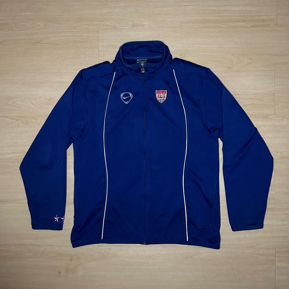 Vintage Nike USA Soccer Jacket Women’s Football Full Zip Top size M